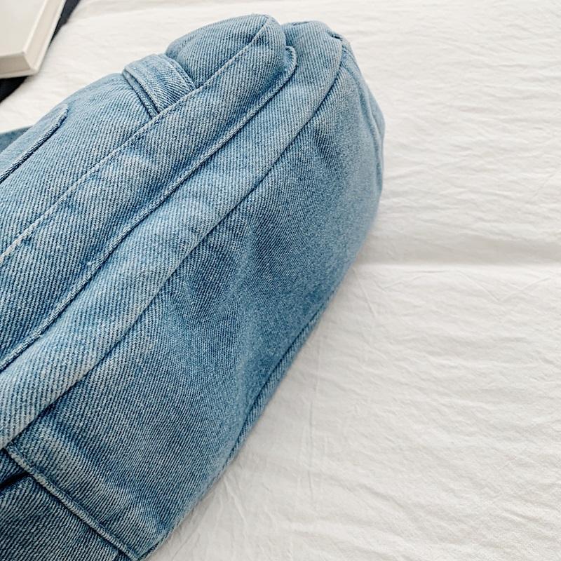 Crossbody Bag Women's Vintage Denim Bag Large Capacity Lightweight Shoulder Bag