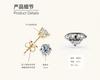 Silvere Glam A Classic Six-prong Moissanite Stud Earrings With A High-end Feel Give A Gift To Her Best Friend