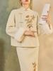 2026 Embroidered Chinese Style Women's Jacket & Skirt Set NZ042