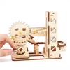 Diy Model Building Kits With Mechanical Puzzles Spiral Marble Run 3D Wooden Puzzles For Adults And Teens