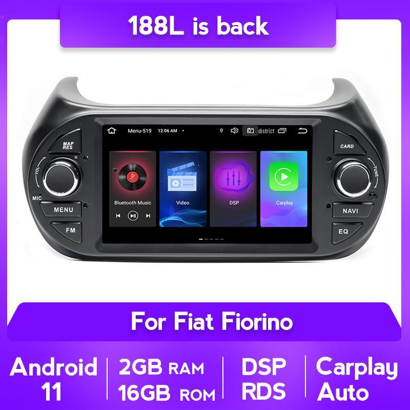 

Fiat Fiorino GPS Навигация Carplay Камера заднего вида и Bluetooth CD-магнитола Standard + Rearview