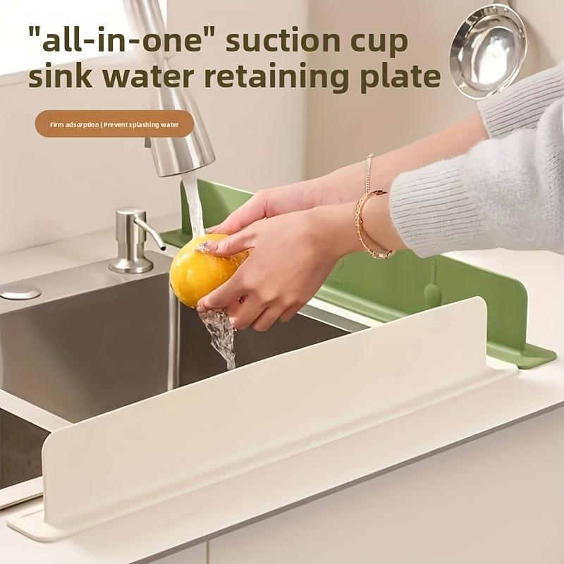 3/1Pcs Silicone Sink Baffle Splash Guard Kitchen Sink Waterproof Board Drainboard Anti-Splatter Device Faucet Water Deflector