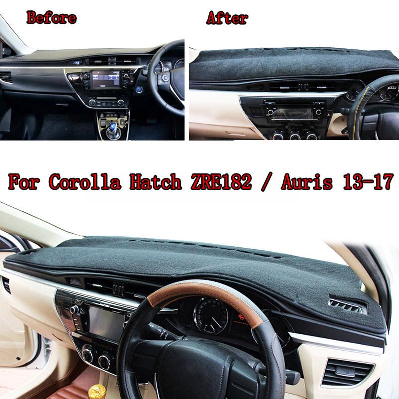 For Toyota Corolla Auris ZRE182 2014-2016 2017 2018 Dashmat Dashboard Cover Mat Pad Sun Visor Protect Carpet Rug Car Accessories