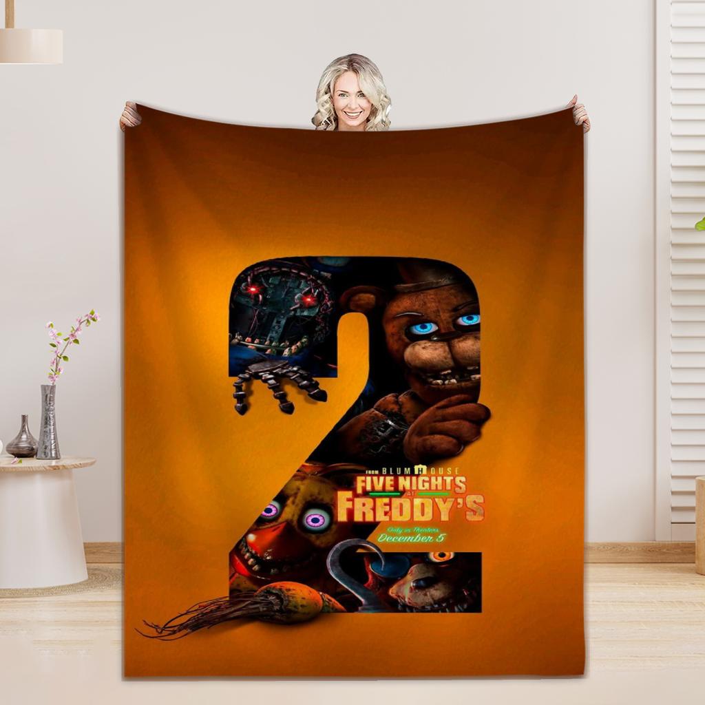 fnaf Blankets 5 N-Night. F-Freddy Print Flannel Blanket Quality Soft Warm Throw Blanket Winter Kids Couch Bed Fluffy Bedspread