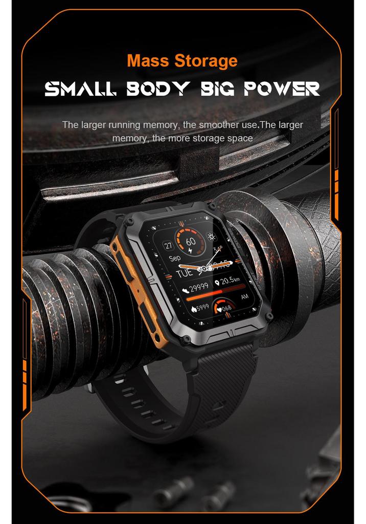 C20PRO DaFit 1.83" Chamada Bluetooth Smartwatch Esportivo IP68