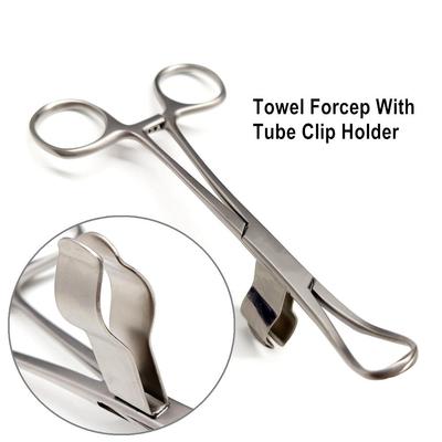 1 stück Dental Tuch Handtuch Forcep Taschentuch Werkzeug mit Saugrohr Clip Halter Dental Implantat Chirurgische Werkzeuge
