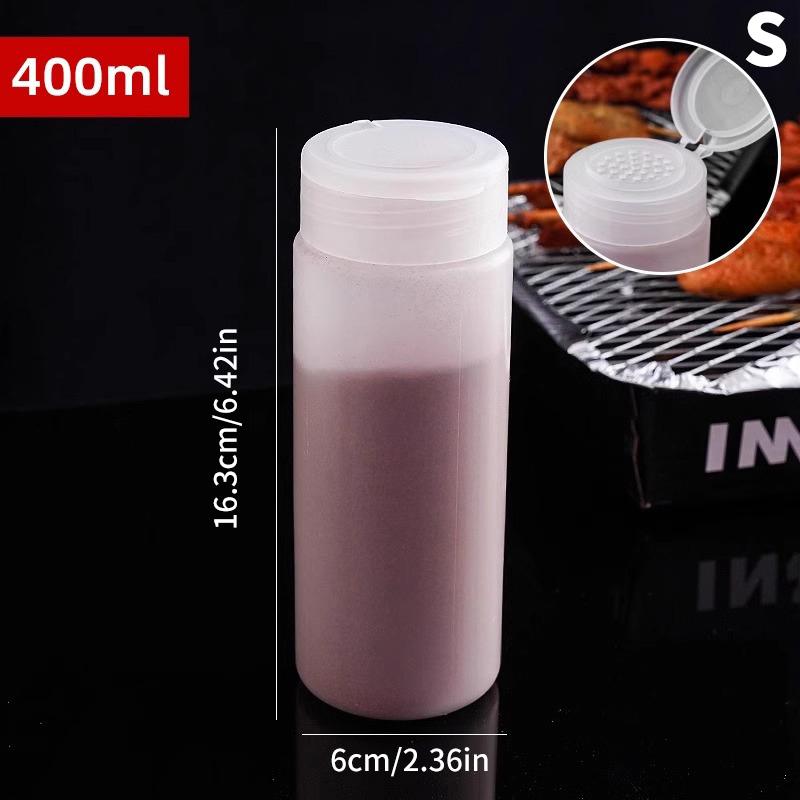 

400/600 мл прозрачная пластиковая банка для специй с крышками-шейкерами кухонные контейнеры для приправ барбекю на открытом воздухе кухонный инструмент для хранения специй S