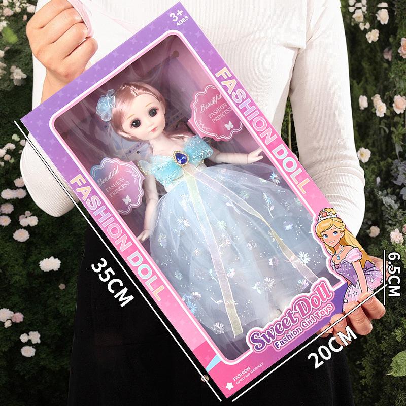 Princess Doll Gift Box Set: Dress-Up Barbie Doll Toys for Girls