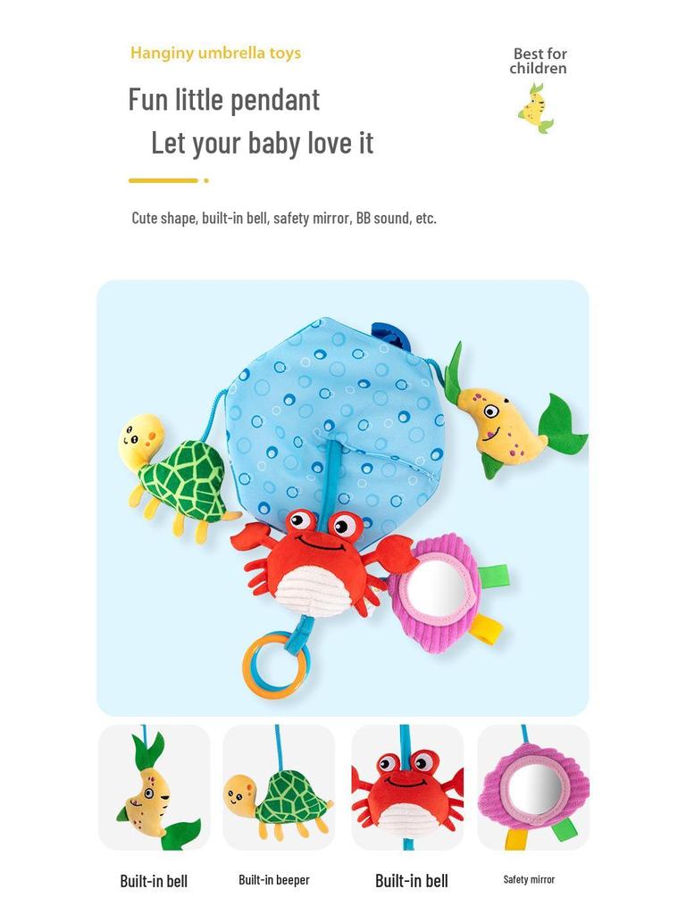 Happy Monkey Baby Crib Mobile: Newborn Bed Hanging Wind Chime & Sleep Aid Toy