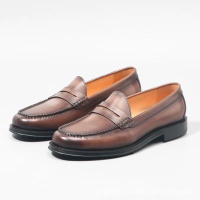 Móda Špičková kvalita Pánské Italské Ručně šité Mokasíny z pravé kůže na nazouvání Business Casual Špičatá špička Pánské Společenské boty
