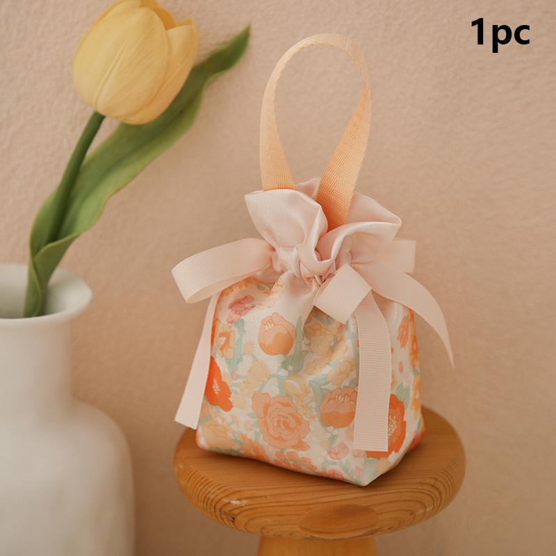 

Свадебный пакет для конфет Портативный тканевый мешочек на шнурке Подарочный пакет для вечеринки Свадебный пакет для угощений Ручной мешочек для хранения ювелирных изделий шампанского