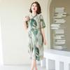 Jianhu Mom's Summer Chiffon Mid-length Dress