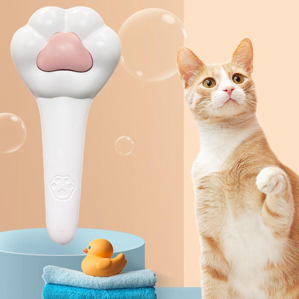 Safe Massage Pet Grooming Brush Self-Cleaning Cat Paw Brush Cat Slicker Brush  for Small Pets