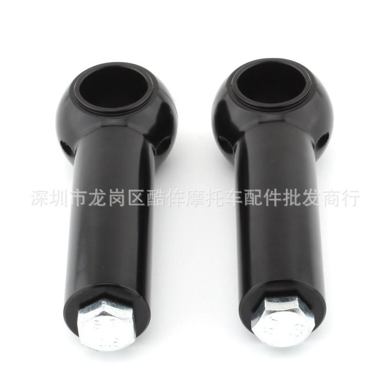 Harley-Davidson Handlebar Riser Spacer 4 Inch Tall 25mm Stem Extension Black Or Chrome Finish