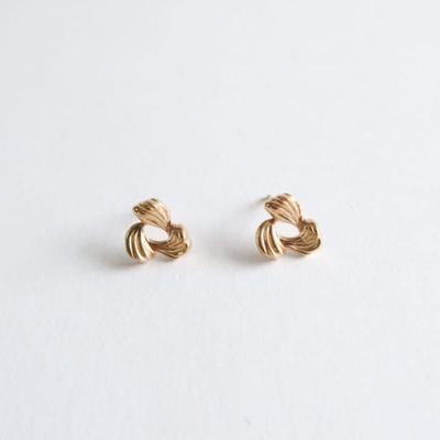 DOL Silver 925 Twist Flower Earring