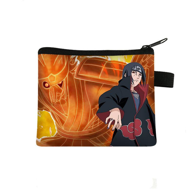 Cute Bag Naruto Children'S Change Bag, Male And Female Students' Simple Card Bag, Middle School Student Zipper Storage Bag Batch