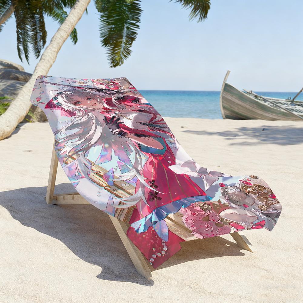 Game Wuthering Waves Carlotta Montelli Towel For Swim Yoga Gym Quick Drying Soft and Skin-friendly Beach Towels All-Season