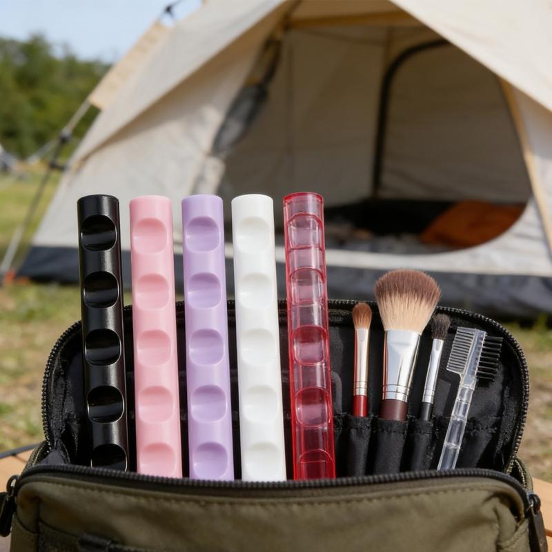 6Pcs Makeup Brush Holder For Countertop Storage Space Saving Solution With Elegant Aesthetic Designs