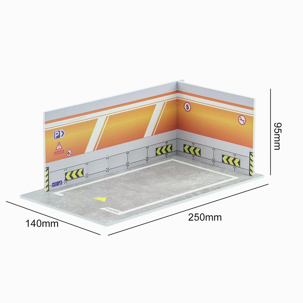 Car Model Parking Lot Scene 1/24 Simulation Scene Easy Assemble Parking Lot Display Car Garage Toy Car Model car Model Lovers