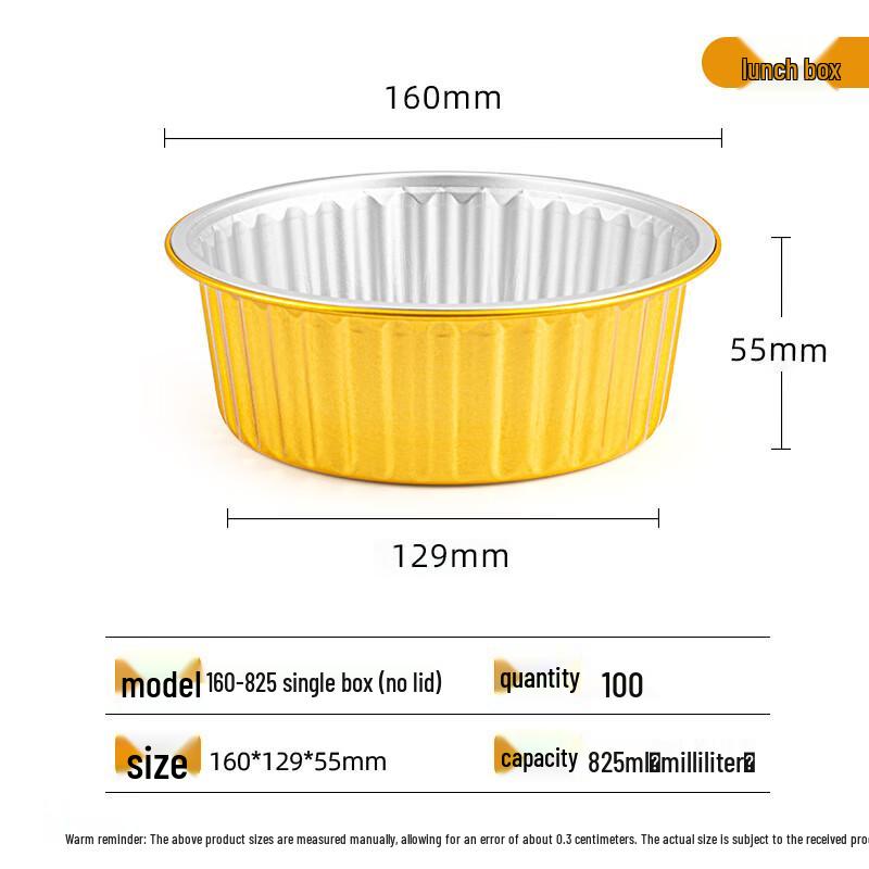 

Aluminum Foil Takeaway Containers (100-Pack)