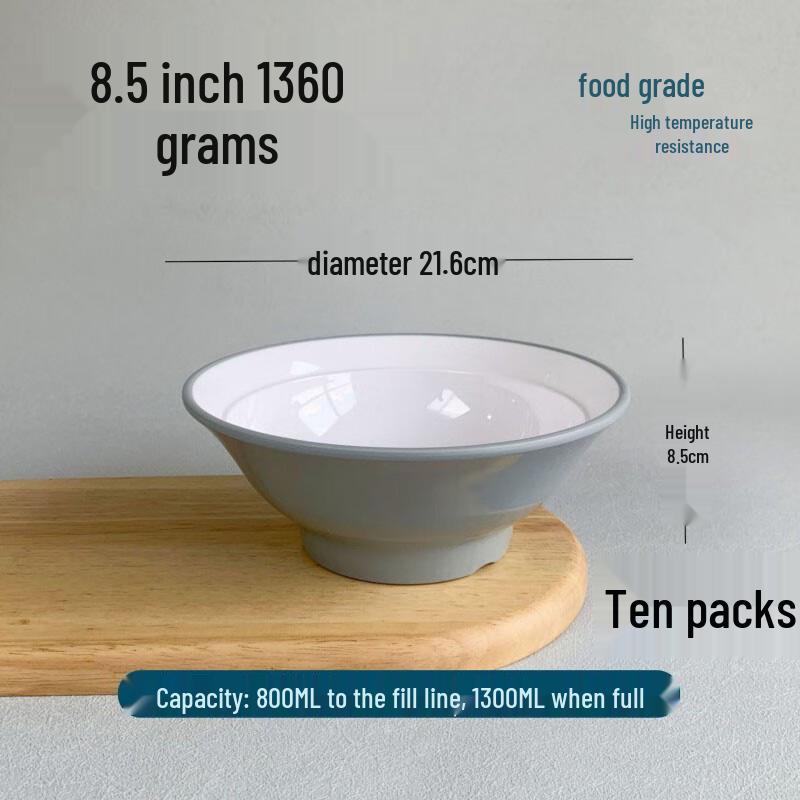 Maidekai A5 Melamine High-Temperature Ramen Bowl 8.5 inch