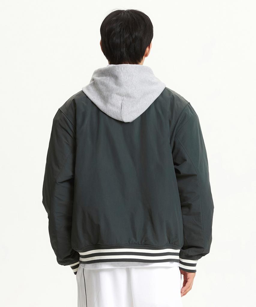 New Balance Nbnqgco113 / Uni Nb Varsity Hooded Padded Jacket (Hunter)
