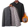 Men's Thickened Fleece-Lined Winter Jacket for Middle-Aged & Elderly: Warm Cotton Padded Coat