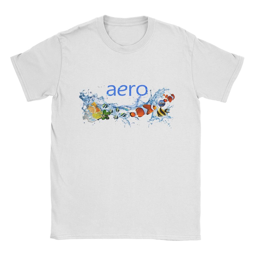 Novelty Frutiger Aero World Design TShirt Men Crew Neck Pure Cotton T Shirts Short Sleeve Tees Original Tops
