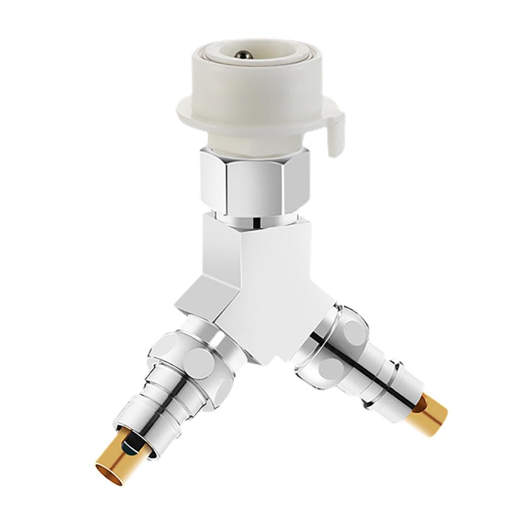Three Way Water Diverter Valve One Inlet Two Outlet Connector Pipe Fittings 3 Way Water Separator Valve Simple Installs
