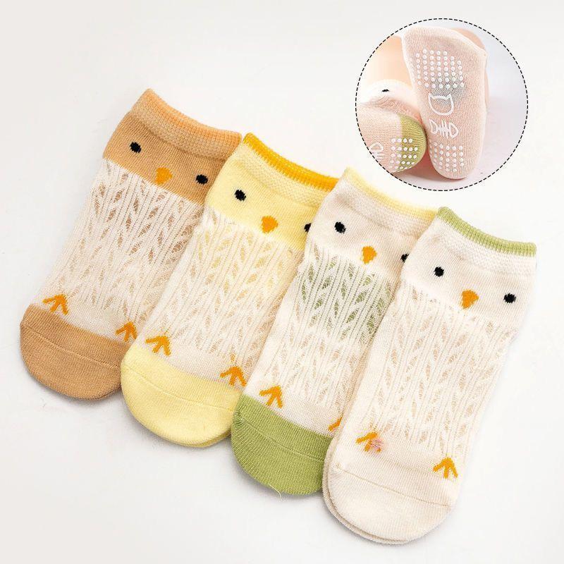 

Summer Thin Breathable Cotton Cartoon Socks for Boys and Girls M 1-3 years (Foot length 11-14cm) жовтий