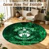 Round Rug Custom NameHibernian FC Pattern Non Slip Carpet Home Floor Decor