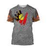 Retro Ethnic 3D Printed T-shirt Round Neck Men's Casual Top T-shirt