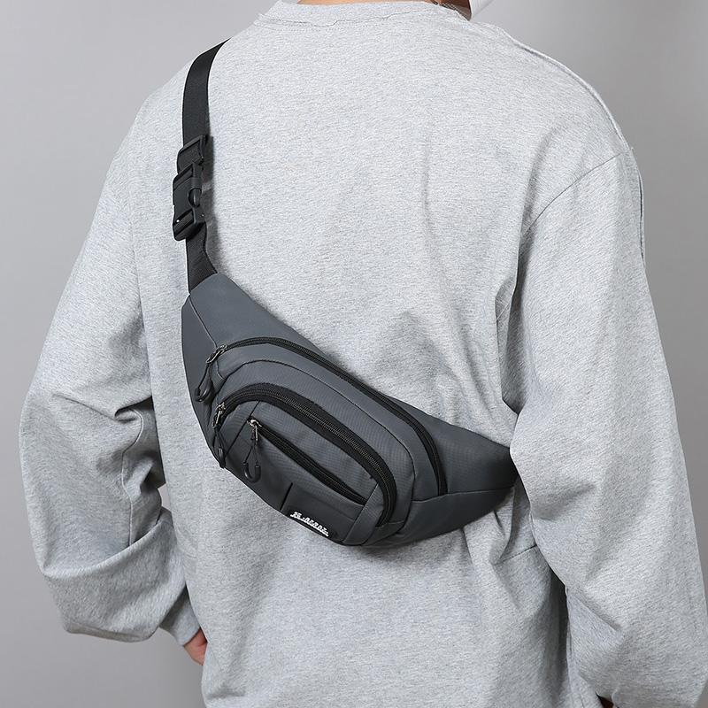 Waterproof Men's Waist Bag Multifunctional Outdoor Sports Large Capacity Chest Bag