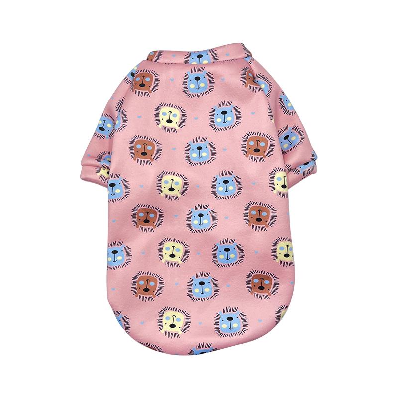 Fashion Warm Soft Cotton Dog Sports Pet Clothing Winter Outdoor Apparel with Cartoon Print Cute and Stylish
