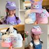 Sanrio Kuromi Creative Cartoon Peripheral Hat for Boys and Girls Baseball Hat Spring/Summer New Duck Tongue Sunscreen Hats