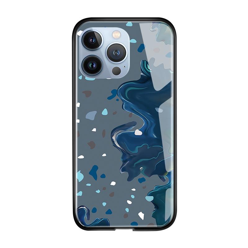 Tempered Glass Phone Case For iPhone 11 12 13 14 15 16 17 Redmi 10 12 14C Note10 Note14 Xiaomi 11Lite PocoC75 Soft Edge Shockproof Smooth Shell