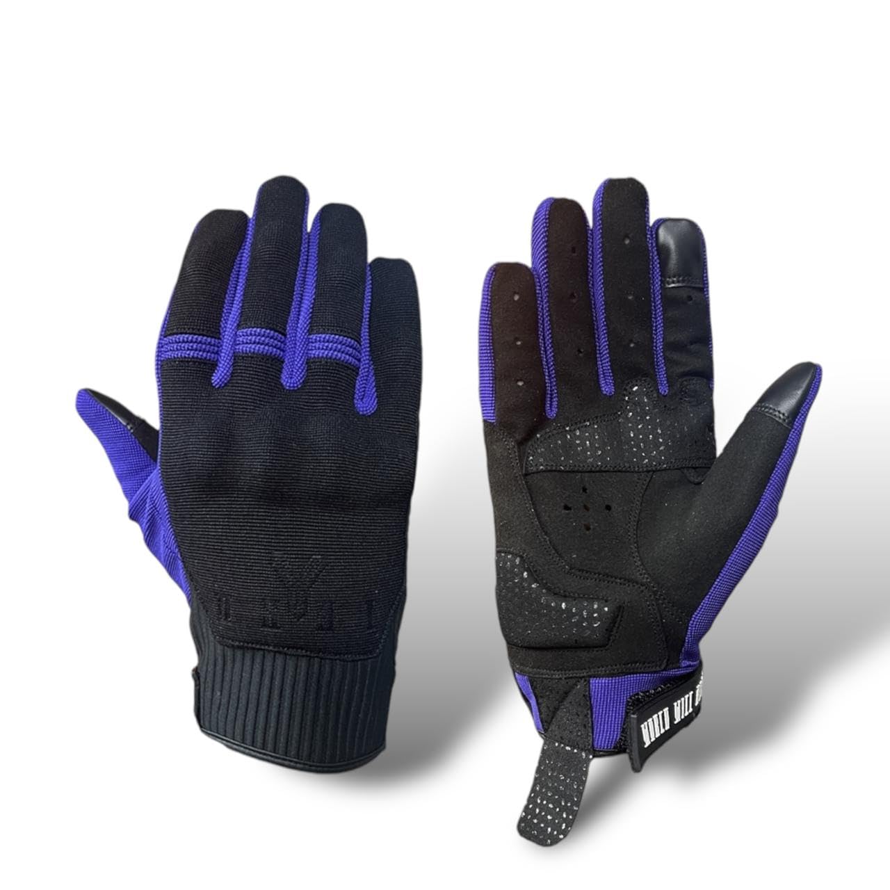 

Breathable mesh motorcycle gloves with grip for summer use size anti-slip (purple, M) фиолетовый