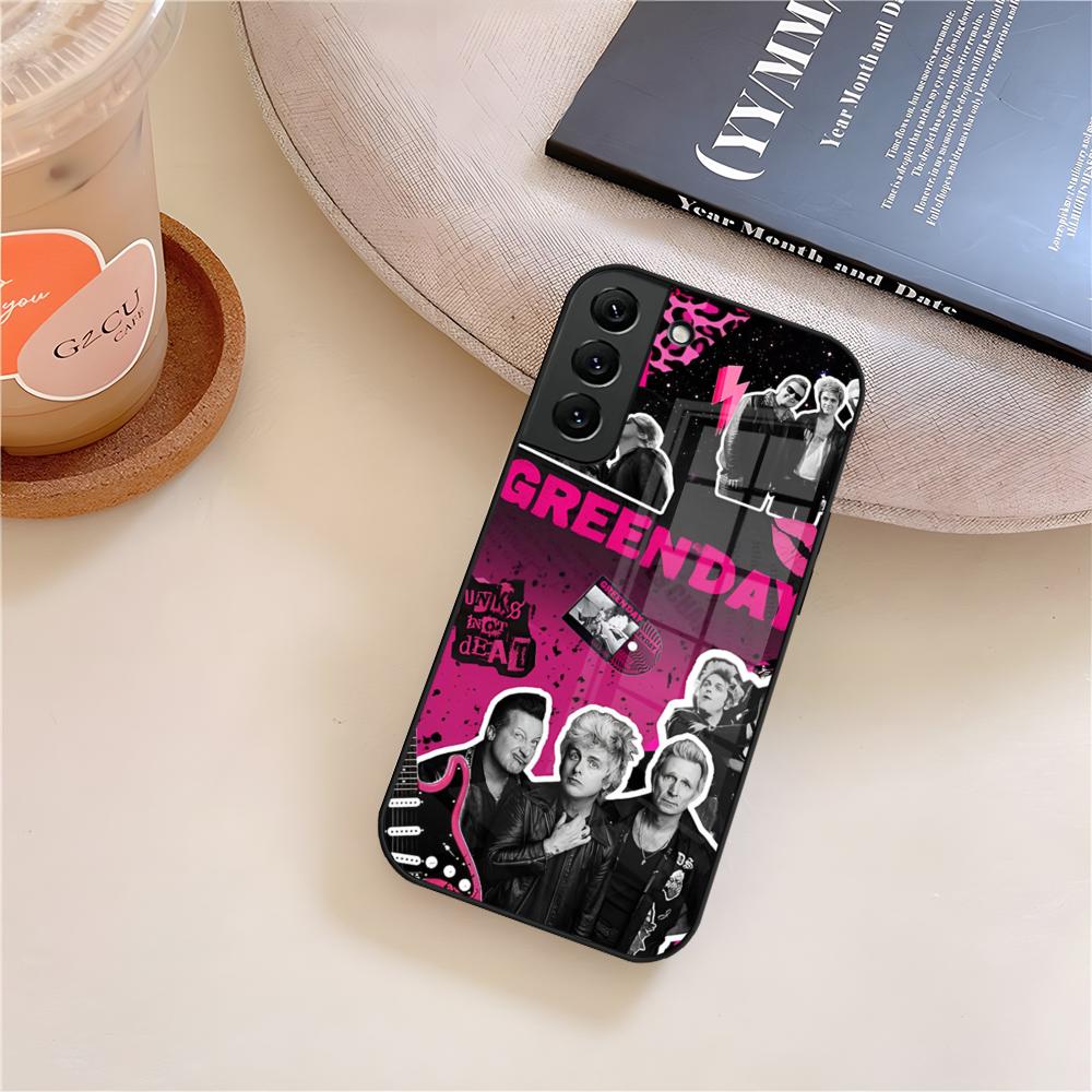Band Green Day Handyhülle Glas Für Samsung Galaxy S26 S25 S21 S22 S24 S23 S20 Ultra Fe Plus A16 A24 A55 A53 Hülle