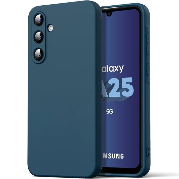 Coque - Samsung - Galaxy A25 5G - Ultra Slim - Antichoc - Anti-Rayures - Bleu Marine