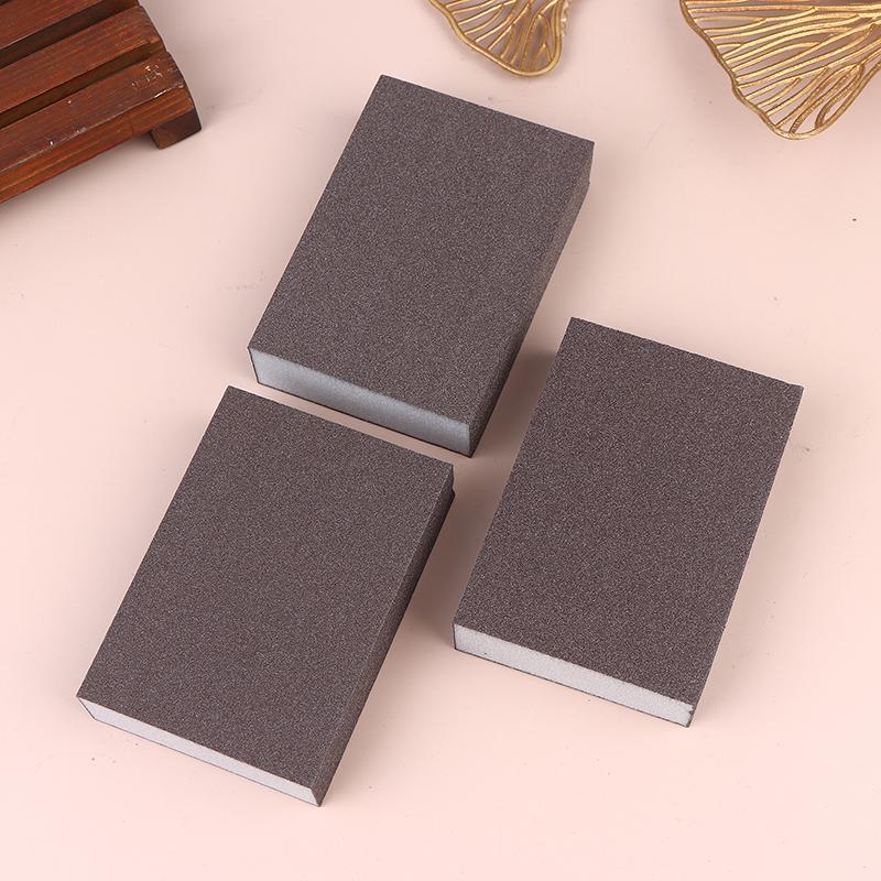 3Pcs Polishing Grinding Sponge Pads Manual Sanding Sponge Blocks Reusable Washable For Metal Wood Drywall Glass Polishing