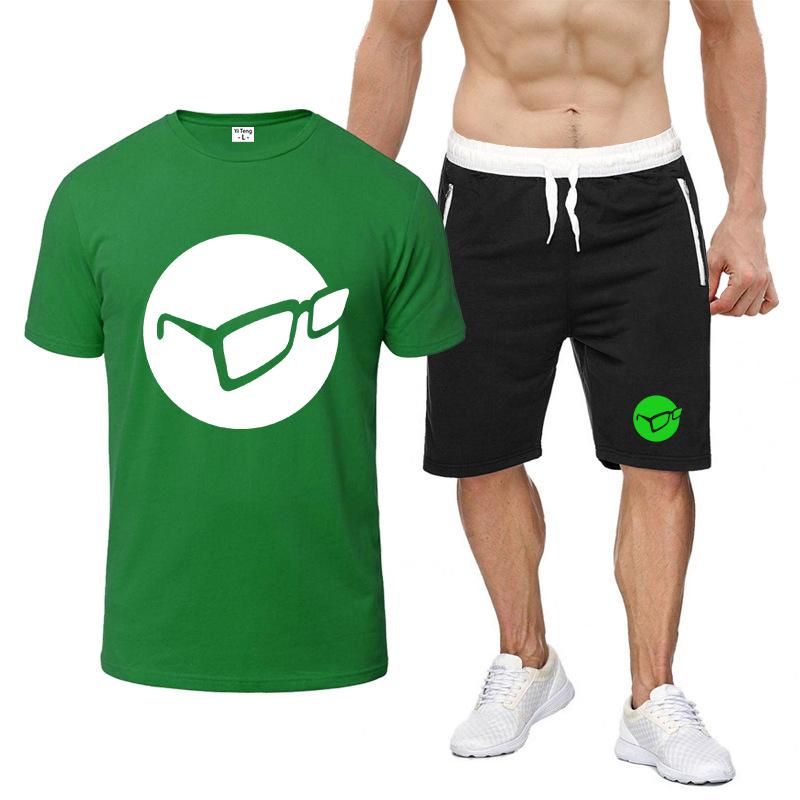 Korda Inspired Tribute Print 2025 Men's New Summer Nine-color Short-sleeved T-shirt+ Sports Pants Thin Breathable Suit