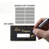Yellow Scratch-Off Cards 30/60 Sets Blank DIY Wish Reveal Notes for Wedding Anniversary Family Gathering Events