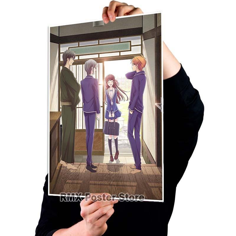 Imprimare HD Anime Coș cu fructe Postere hârtie acoperită albă Poster de pictură Wall Art Decor Living Room Home Bar Decor Imagini