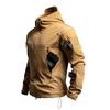 Unisex Outdoor Camouflage Waterproof Windbreaker: Warm, Fleece-Lined, Multi-Pocket Softshell Jacket for Fall and Winter