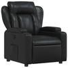 Relaxation Armchair Black Synthetic Leather