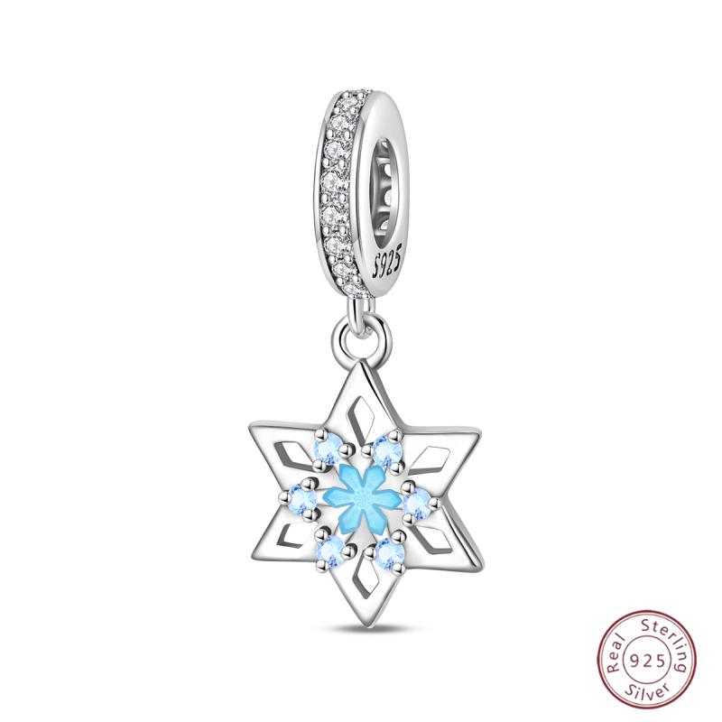 New Original Copper Beaded Bow Charm Blue Beads For Women Exquisite Diy Birthday Jewelry Gifts