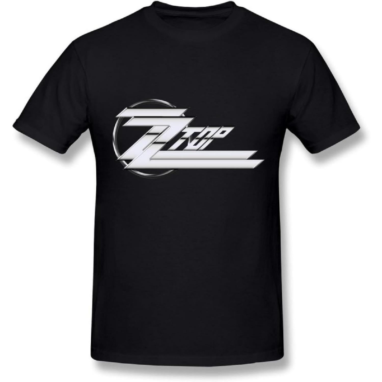 YZ Zz Top Tour Logo T Shirt For Men Black S чёрный