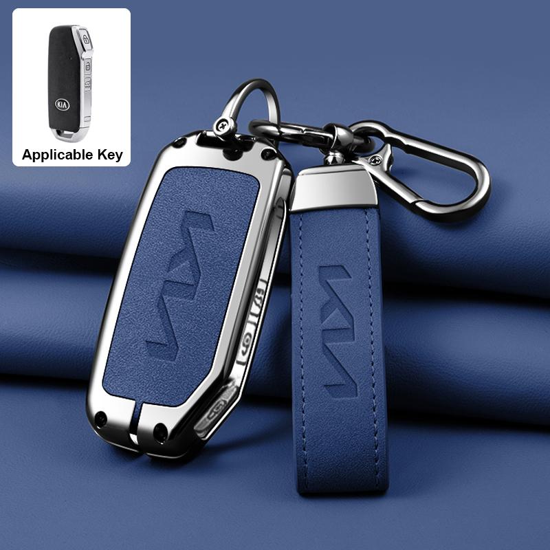 ABCDFE1 Zinc Alloy Car Remote Key Case Cover Shell Holder For Kia Sportage 2023 2024 Ray Sorento Soul Telluride Cerato 2020 K5 K8 2022