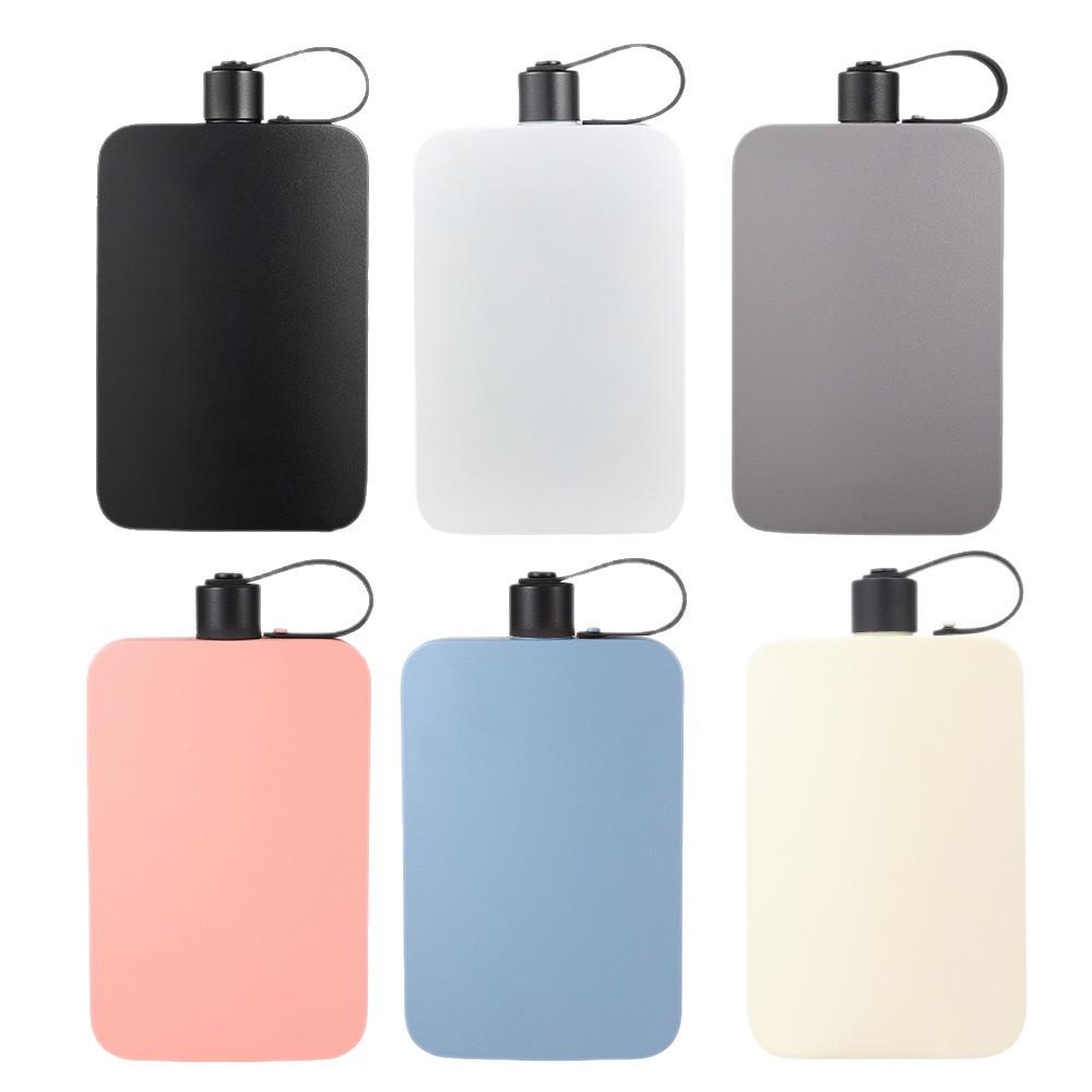 500ml 304 Stainless Steel Portable Pocket Flask - Large Capacity Unisex Flat Water Bottle