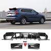 For Honda CR-V CRV Hybrid 2023-2025 Rear Bumper Diffuser with LED Light, Rear Lip Spoiler Skid Guard Underbody Styling Trim